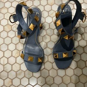 Valentino Rock Stud Pump Sandals 38